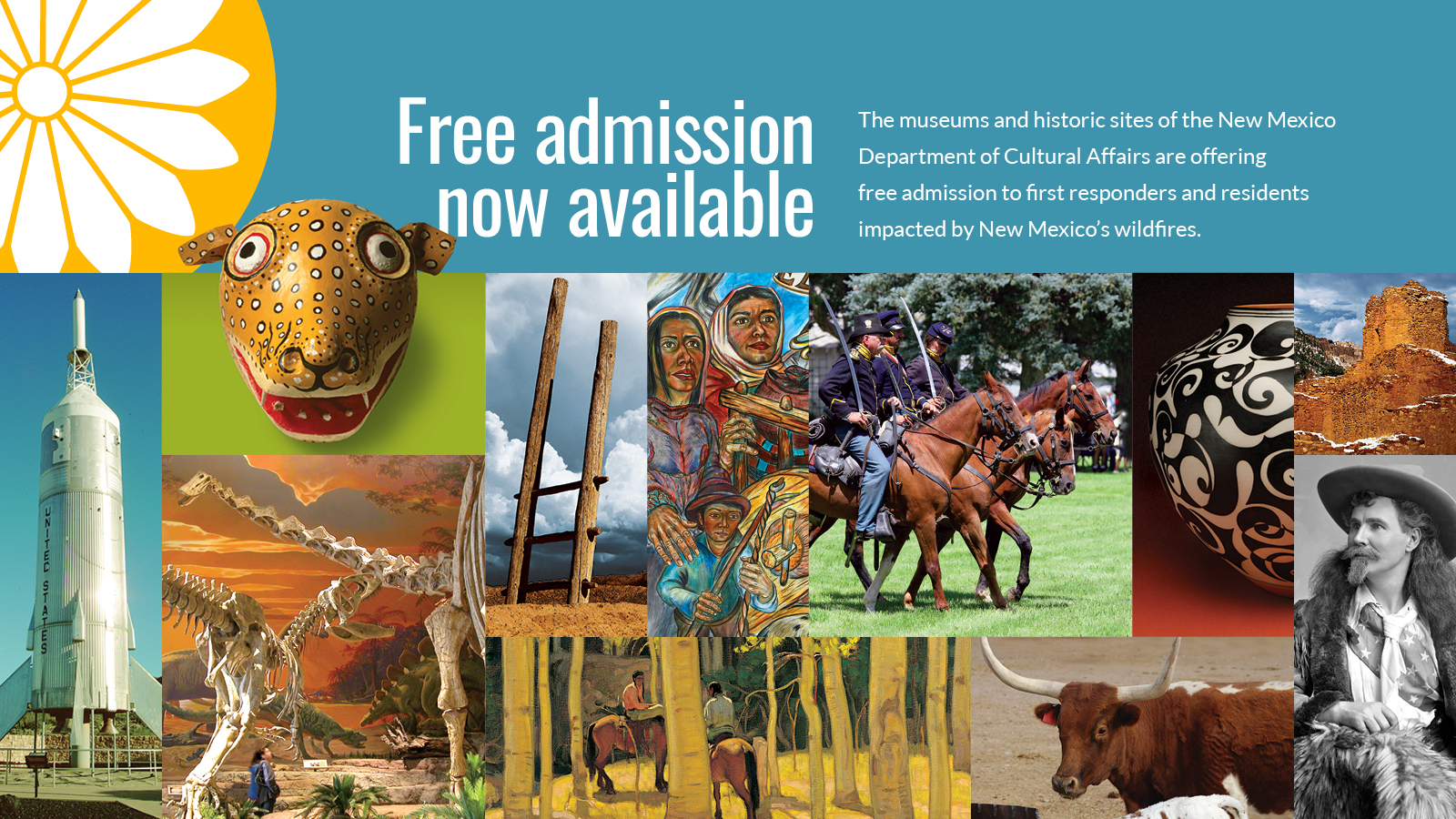 >Free Admission for Those Impacted by Wildfires