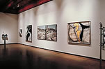 Installation view of the juried show Southwest '85.  Photograph by the Museum of Fine Arts.